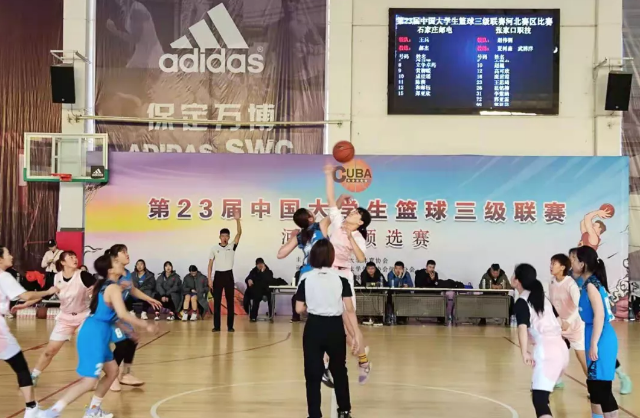 张家口职业技术学院大学生男篮夺得河北省CUBA篮球三级联赛亚军